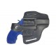 R2 Holster pour revolver Taurus 85 3 pouces, en cuir, Noir, VlaMiTex
