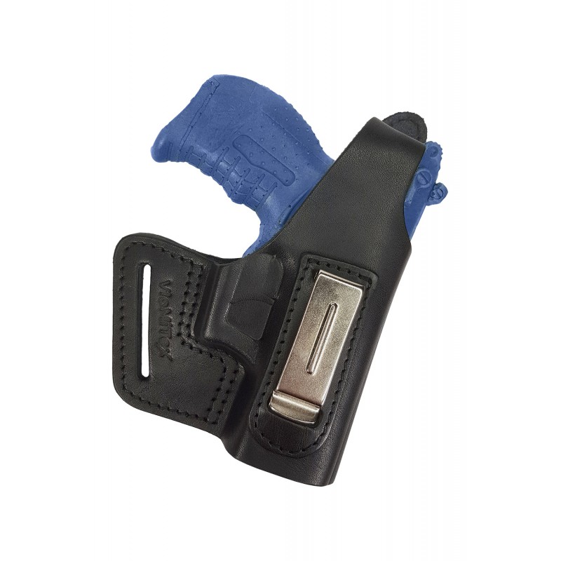 Schwarz Leder Gürtelholster für Walther P22 pistole 
