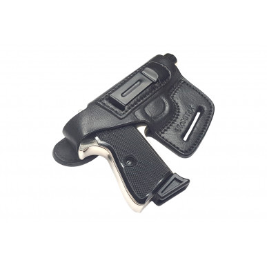 OWB / IWB 5-5 Leather Holster for Walther PP Manurhin Black VlaMiTex