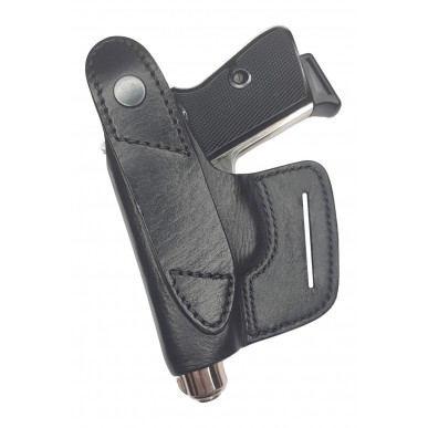 OWB / IWB 5-5 Leather Holster for Walther PP Manurhin Black VlaMiTex