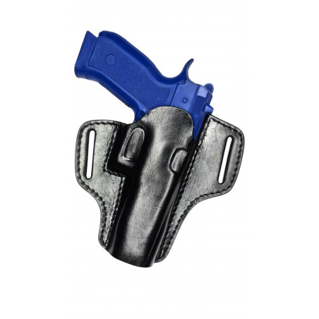 Coldre de Couro CZ P10F OWB – Compatível com Red-Dot, Versão para Destro