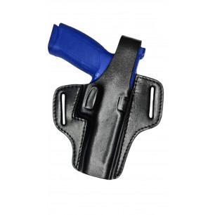 Fondina in pelle per Glock 17 OWB – Destrimano con bottone a pressione