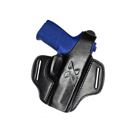 Holster en cuir pour Glock 17 OWB – Droitier avec bouton-pression