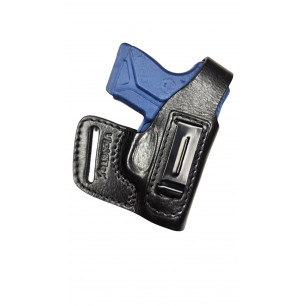 OWB / IWB 7-7 Leather Holster for Ruger LCP 2 – front view