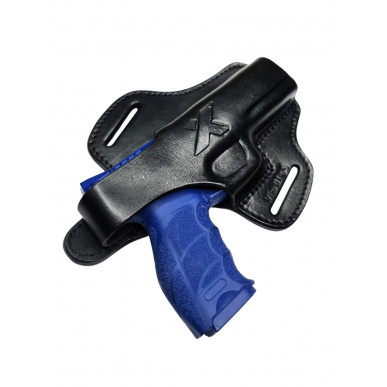 Leder Holster für H&K SFP9 / VP9 OWB – Rechtshänder mit Druckknopf