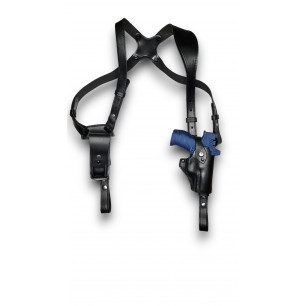 SD 5 Leder Schulterholster für Walther PDP für 4,2 lauf mit Red Dot (Rotpunkt-Visier) schwarz VlaMiTex