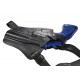 SR4 Funda de hombro de piel para revólver de 4 pulgadas negro VlaMiTex