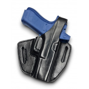 VlaMiTex Pancake حافظة جلدية لـ Glock 17 / 22 / 31 مع Red Dot