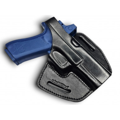 VlaMiTex 팬케이크 가죽 홀스터 Glock 17 / 22 / 31 레드 닷용