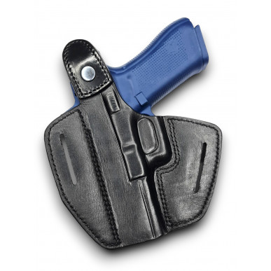 VlaMiTex Pancake Læderhylster til Glock 17 / 22 / 31 med Red Dot