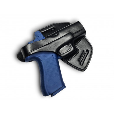 VlaMiTex Pancake Læderhylster til Glock 19 / 23 / 32 / 19X / 45 med Red Dot