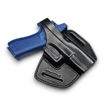 VlaMiTex Pancake kožené puzdro pre Glock 19 / 23 / 32 / 19X / 45 s Red Dot