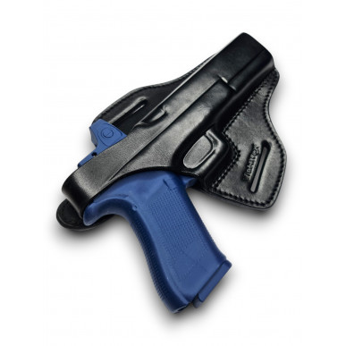 VlaMiTex B34 팬케이크 가죽 홀스터 Glock 17L/34/35용 레드 닷 – 옵틱 레디 OWB