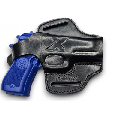 VlaMiTex Pancake кожен кобур за Beretta 84 Cheetah с Red Dot