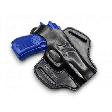 VlaMiTex Pancake Bőr Tok Beretta 84 Cheetah-hoz Red Dot-tal