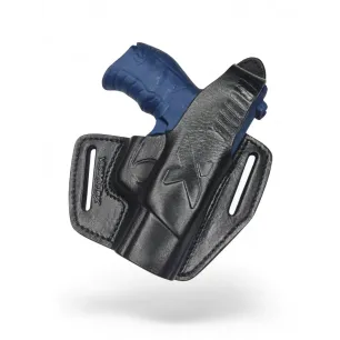 Holster en cuir pour Walther P22Q OWB – Droitier avec bouton-pression