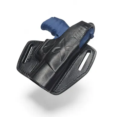 B6 kožené pouzdro pro Walther P22 černé VlaMiTex