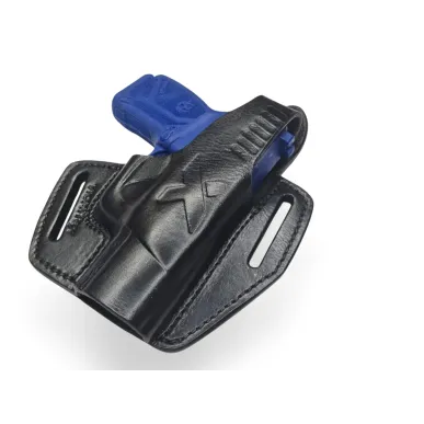 B6 Leder Holster für Ruger MAX 9 schwarz VlaMiTex