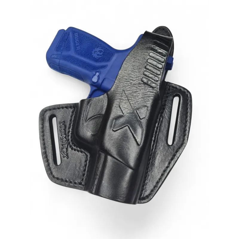 B6 Leather Holster for Ruger MAX 9 Black VlaMiTex