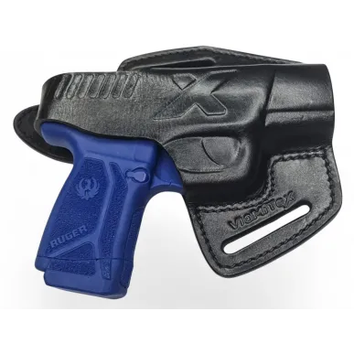 B6 Leather Holster for Ruger MAX 9 Black VlaMiTex