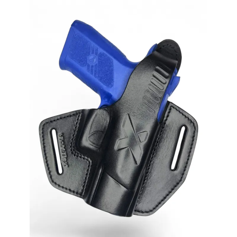 B18 Holster en cuir pour CZ 75 P-07 Duty noir VlaMiTex