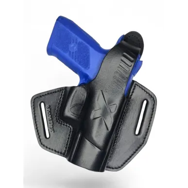 B18 Leather Holster for CZ 75 P-07 Duty Black VlaMiTex