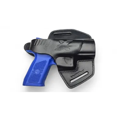 B18 Leather Holster for CZ 75 P-07 Duty Black VlaMiTex