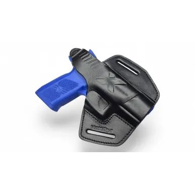 B18 Leather Holster for CZ 75 P-07 Duty Black VlaMiTex