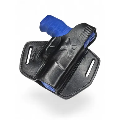 B19 Kožené pouzdro pro Heckler a Koch P30 černé VlaMiTex