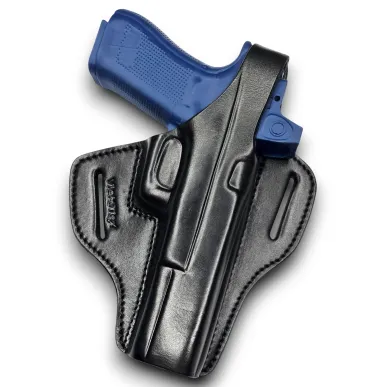 B34 Leder Holster für Glock 17L schwarz VlaMiTex