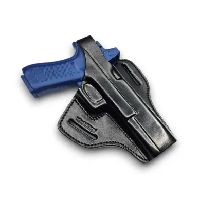 B34 Leder Holster für Glock 17L schwarz VlaMiTex