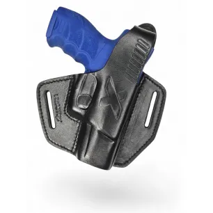 Holster en cuir pour H&K P10 USP Compact OWB – Droitier avec bouton-pression