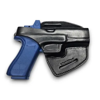 B37 Leather Holster for Glock 17 Black VlaMiTex