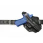 B45 Cross-Draw OWB Leder Holster für Glock 31 inkl. MOS Optic-Ready mit Red Dot