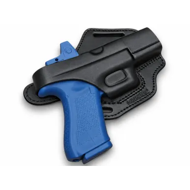 B45 Cross-Draw OWB Leather Holster for Glock 32 incl. MOS Optic-Ready with Red Dot