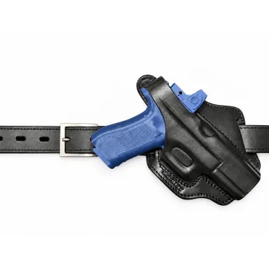 B45 Cross-Draw OWB kožené pouzdro pro Glock 32 vč. MOS Optic-Ready s Red Dot