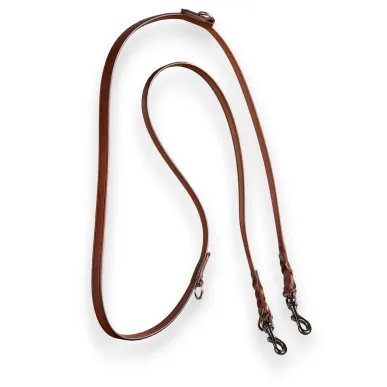 D2 Laisse pour chien en cuir réglable marron VlaMiTex