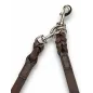 D2 Laisse pour chien en cuir réglable marron VlaMiTex