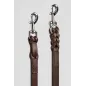 D2 Adjustable Leather Dog Leash Brown VlaMiTex
