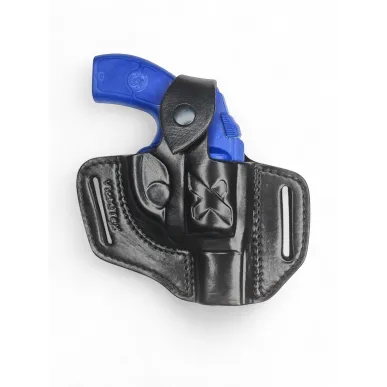 R1 Leather Revolver Holster for Smith & Wesson 36 Black VlaMiTex