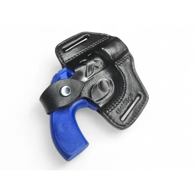 R1 kožené pouzdro na revolver pro Smith & Wesson 36 černé VlaMiTex