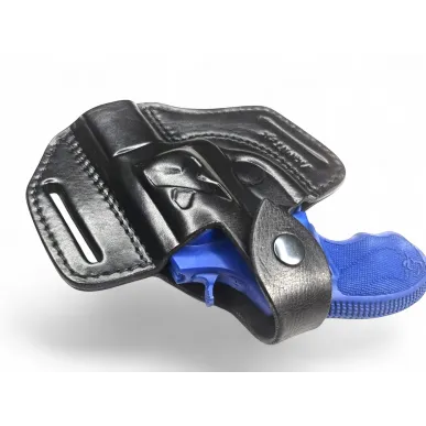 R1 kožené pouzdro na revolver pro Taurus 856 černé VlaMiTex