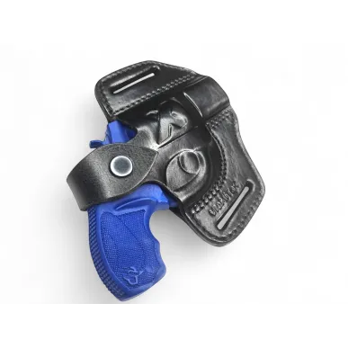R1 Leather Revolver Holster for Taurus 856 Black VlaMiTex