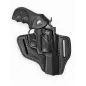 R4 kožené pouzdro na revolver pro Weihrauch Arminius HW5 4 palce černé VlaMiTex
