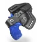 R2 Holster en cuir pour revolver Taurus 856 canon 3 pouces noir VlaMiTex