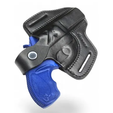 R2 kožené pouzdro na revolver pro Taurus 856, délka hlavně 3 palce, černé VlaMiTex