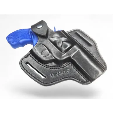 R2 Holster en cuir pour revolver Taurus 856 canon 3 pouces noir VlaMiTex