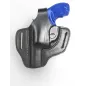 R2 kožené pouzdro na revolver pro Taurus 856, délka hlavně 3 palce, černé VlaMiTex