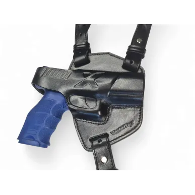 S19 kožené ramenní pouzdro pro Heckler a Koch P30 černé VlaMiTex