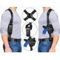 S19 Leder Schulterholster für Heckler und Koch P30 Schwarz VlaMiTex